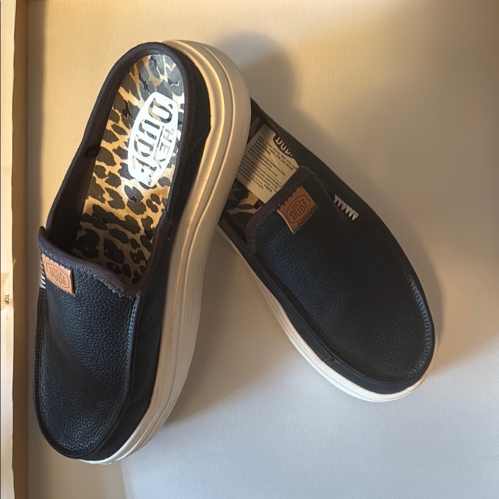Hey Dude Women's Austin Lift Black Slip-On Shoes